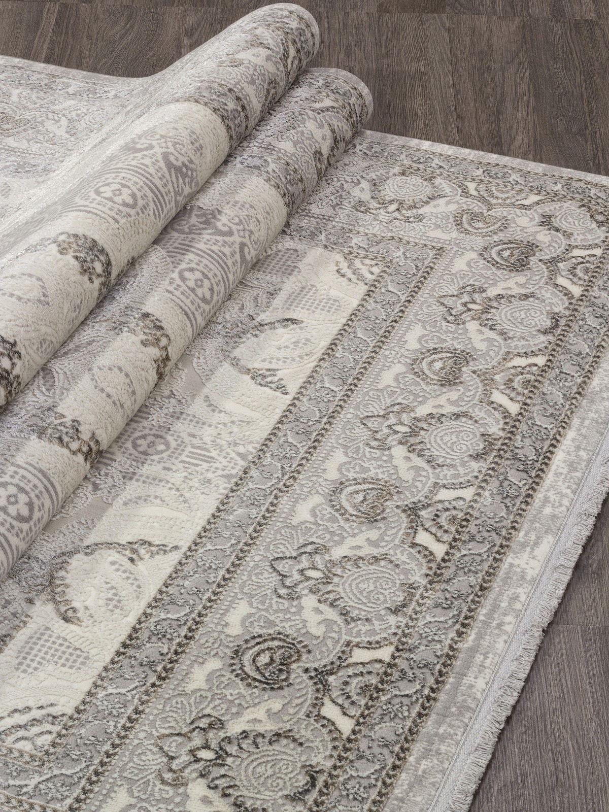 Ковер ASADU 07540A - GREY FDY / CREAM HB 1 на 2 Ковер ASADU 07540A - GREY FDY / CREAM HB 1 на 2
