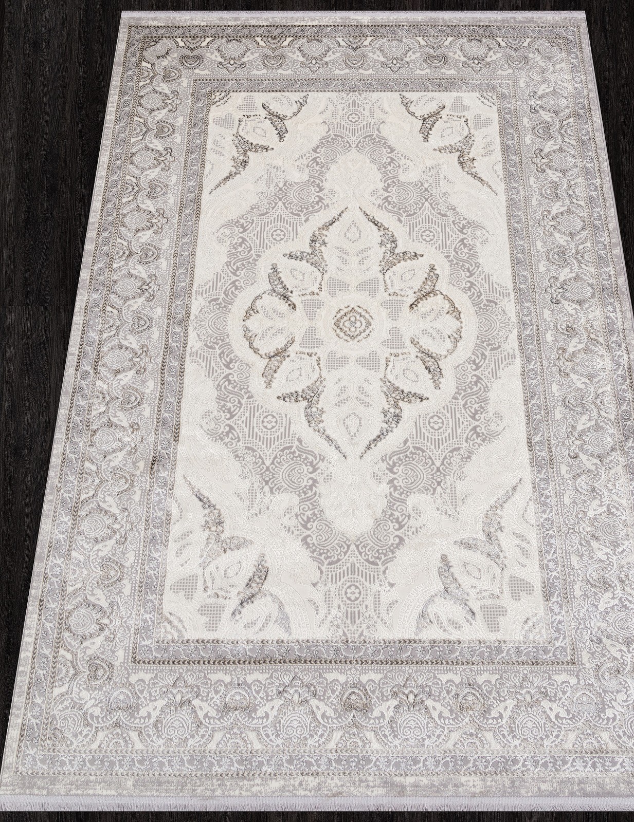 Ковер ASADU 07540A - GREY FDY / CREAM HB 1 на 2 Ковер ASADU 07540A - GREY FDY / CREAM HB 1 на 2