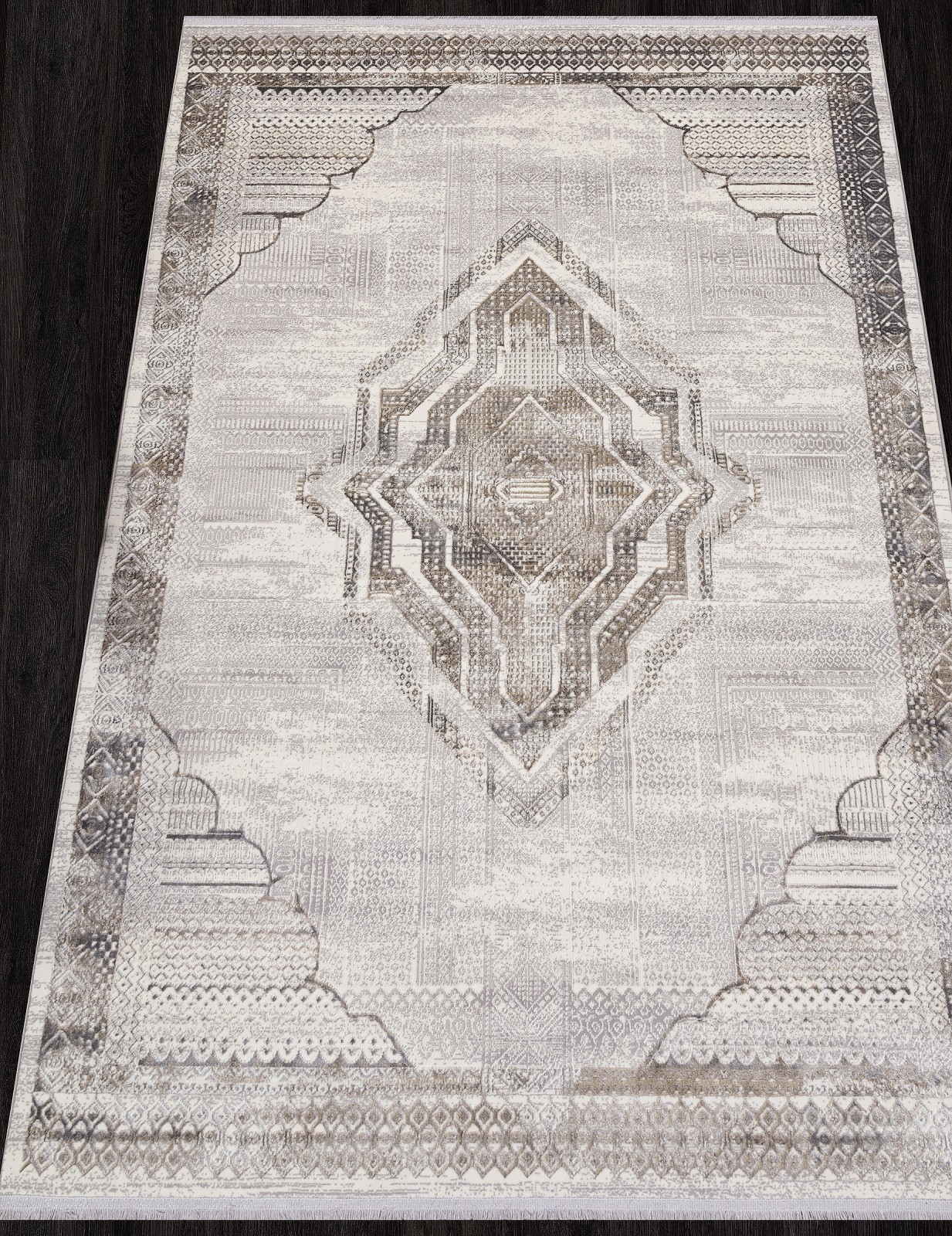 Ковер ASADU 07541A - CREAM HB / GREY FDY 1 на 2 Ковер ASADU 07541A - CREAM HB / GREY FDY 1 на 2